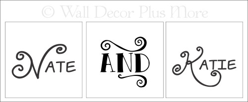 Personalized vinyl stickers lettering design for LED flameless candles