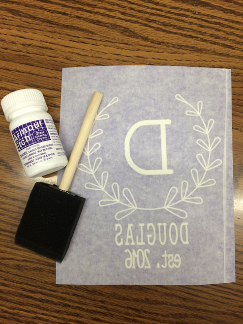 Etching kits are available for $5 more!