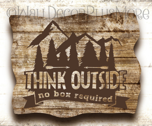Think Outside No Box Required Summer Quotes Decals