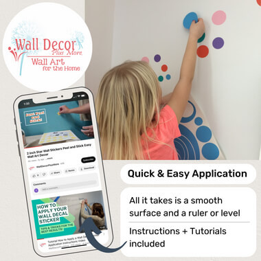 Variety Star Wall Stickers Shapes Vinyl Decals, 16 pc, 8inch-2inch