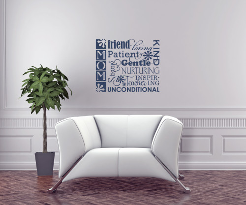 Mom Kind Patient Gentle Wall Decal Stickers Wall Letters