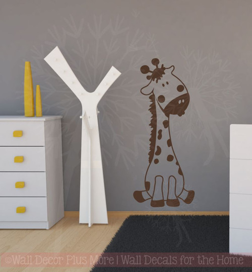 giraffe baby room wall decals