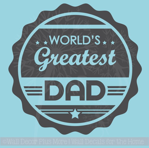 Worlds Greatest Dad Glossy Car Truck Window Decal Sticker