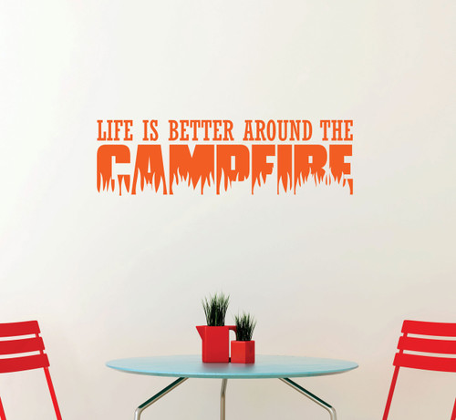 Plaque Murale Métal « Life Is Better Around The Camper » – Style Bois – 20.3x30.5 Cm – Décoration Maison, Garage, Cadeau Camping – Résistante Intérieur/Extérieur