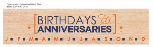 Birthdays and Anniversaries Vinyl Sticker Decal for Do it yourself Project