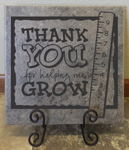 Thank you for Helping Me Grow Wall Decal for School Teacher-Black