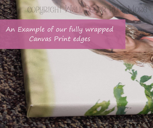 Canvas Wall Art Prints .75-inch wrapped edges and UV protected