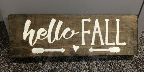 Hello Fall with Arrows Modern Wall Decals Autumn Holiday Wall Stickers