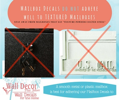 Mailbox Decals Vinyl Stickers Custom Address Lettering Numbers 1 Decal