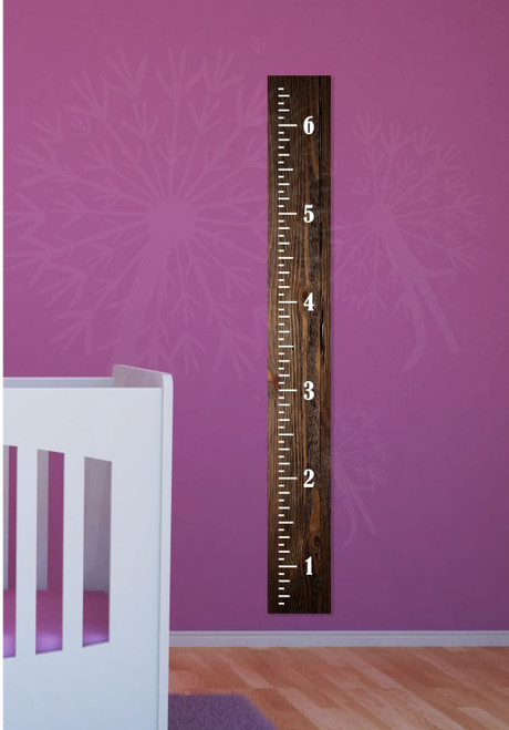 vintage height ruler oversized plain wall decal chart vinyl stickers 6ft