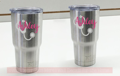 YETI Hey Nurse Design Engraved w/Custom Name YETI Rambler