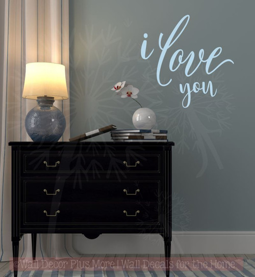 I Love You Wedding Bedroom Wall Lettering Wall Decals Sticker Quotes