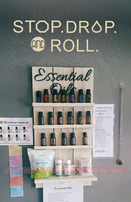 Stop, Drop & Roll Oil Lover Saying Wall Lettering Vinyl Sticker Decals Wall Decor-Beige