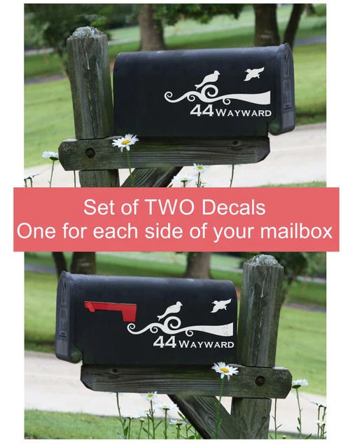 Set of two mailbox decals