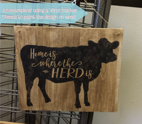 Farmhouse Animals Welcome Stencil Farmhouse Sign Stencil Cow 