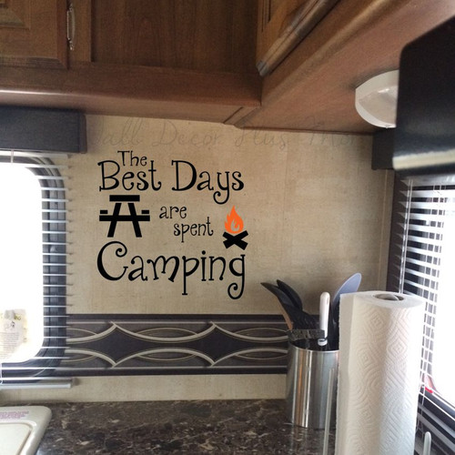 Camper RV Wall Decor Decals Vinyl Stickers Summer Quotes