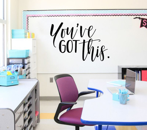 You've Got This Motivational Wall Art Stickers Vinyl Letters Decals Quotes