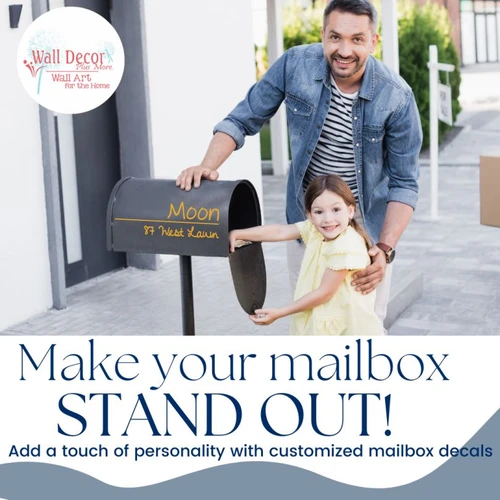 Add a touch of personality with customized mailbox decals
