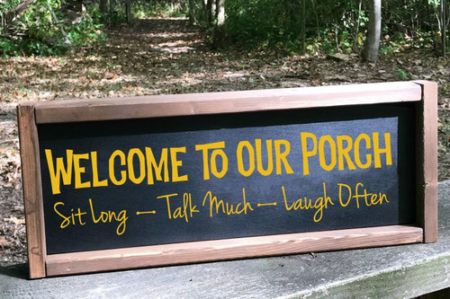 Welcome To Our Porch Wall Decals Quote Vinyl Lettering Stickers