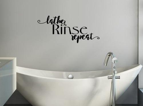 His and Hers Vinyl Lettering Wall Decal Sticker Bathroom Decals Size: 6H x  9L, 6H x 11L - Color: Black