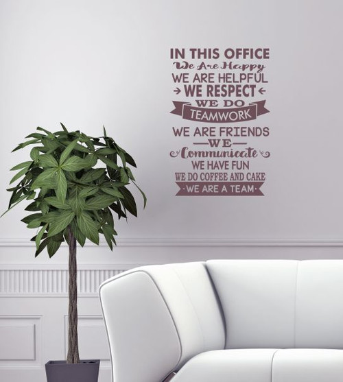 In This Office We Are Team Vinyl Decals Wall Stickers Art Work Decor Classy Wall Art Quotes In This Office We Are Team Vinyl Decals Wall Stickers Art Work Decor Classy Wall Art Quotes