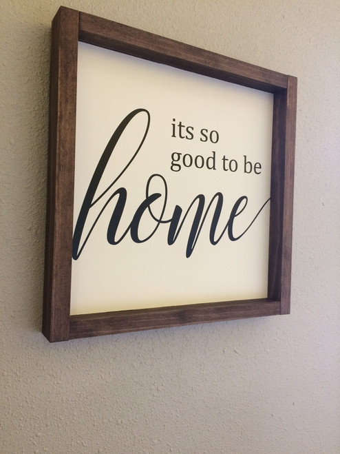It's So Good To Be Home Family Wall Sticker Vinyl Lettering Decals Kitchen Quotes on frame