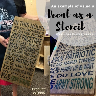 In This House We Do Dog Tags Army Strong Military Wall Decals Quotes