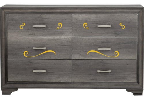 Swirls Swoops Vinyl Stickers Wall Art Decals Kitchen Living Decor Set of 6 On Furniture Honey