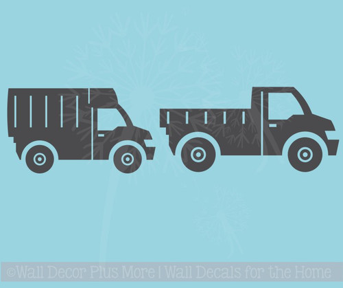 Trucks Set of 2 Boys Room Vinyl Decals Wall Art Stickers Best Decor
