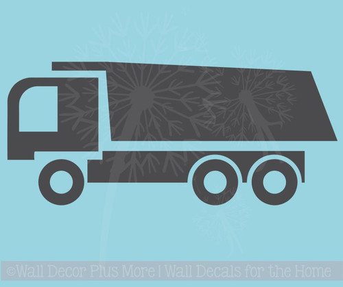 Dump Truck Vinyl Sticker Art Boy Bedroom Decor Wall Sticker Decals