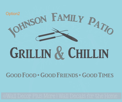 Personalized Kitchen Wall Art Custom Name with Utensils Wall