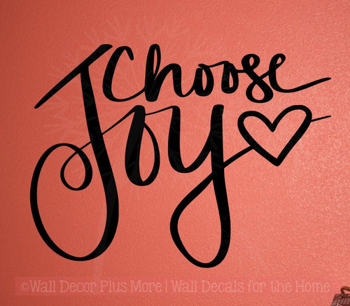 Choose Joy Inspirational Wall Decals Vinyl Stickers for Home Decor-Black