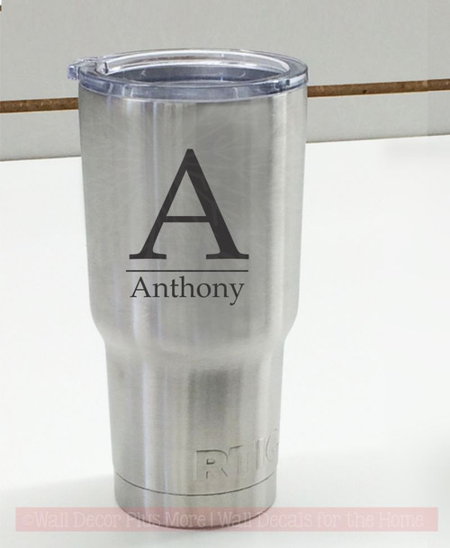 Vinyl Decal Tutorial for Stainless Steel Tumbler {for essential