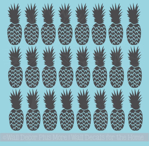 Pineapple Set of 24 Girls Bedroom Decor Wall Art Stickers Vinyl Decals