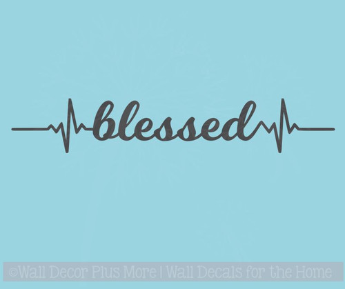 Blessed Heartbeat Nurse Decor Wall Art Decals Vinyl Lettering Stickers