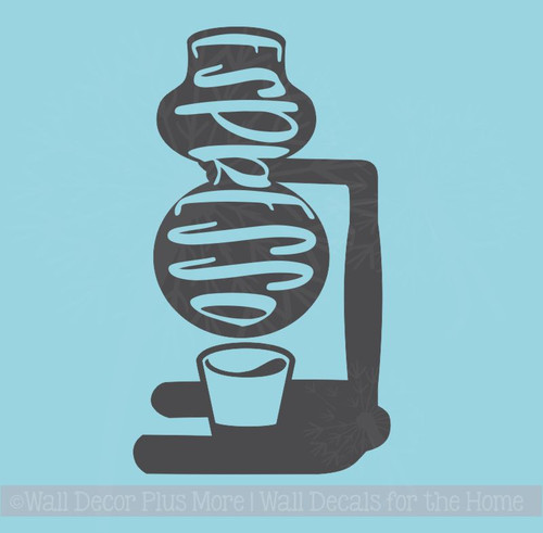 Espresso Kitchen Wall Decor Stickers Kitchenette Coffee Vinyl Art Decals