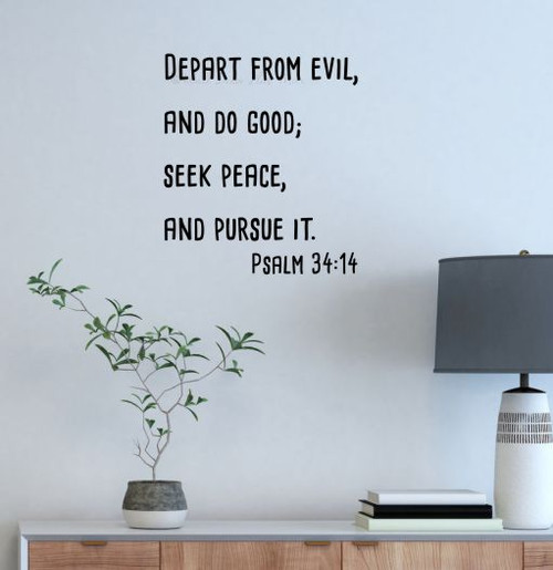 Vinyl Wall Decal Bible Verse Psalms Religion Interior Prayer