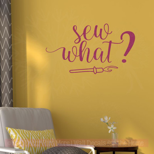 Sewing Room Wall Decals Vinyl Lettering Stickers Craft Room Decor Berry