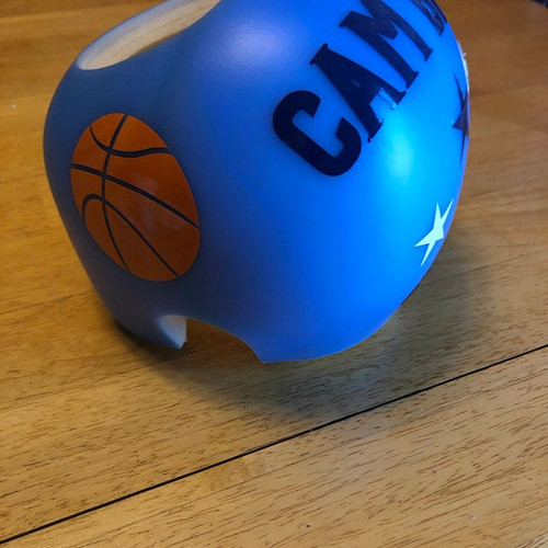 Cranial Helmet Band Decal Sticker Accessories Boys Sports Balls and Stars (WD1444)