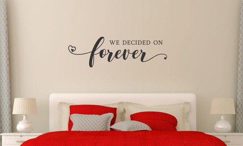 Always Forever Romantic Bedroom Wall Sticker Love Quote Wall Art