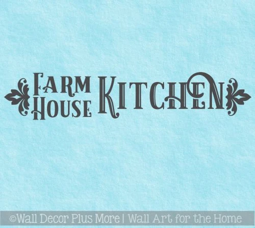 Farmhouse Kitchen Decor Vinyl Lettering Decals for Home Wall Decor
