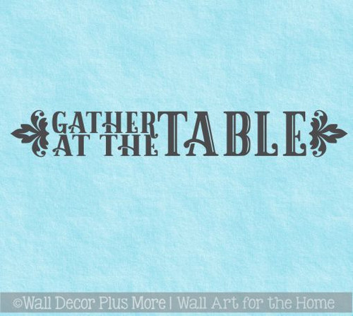 Farmhouse Wall Stickers Gather At The Table Vinyl Kitchen Wall Decals