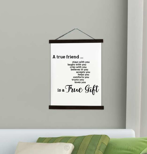 Canvas Wall Hanging - A True Friend