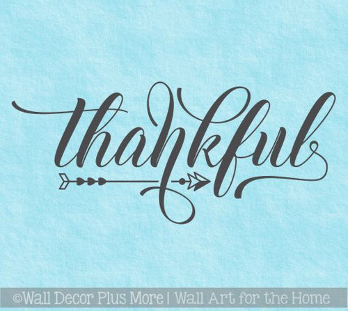 Farmhouse Wall Art Stickers Thankful Vinyl Kitchen Wall Decor Decals
