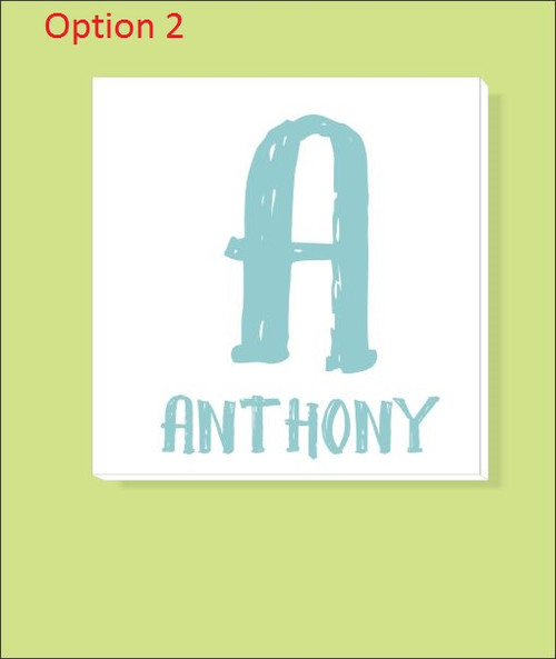 Option 2- Canvas Prints Boys Bedroom Wall Art Decor Name Man Bro 14x14 Choose 2