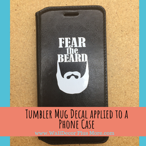 Car Tumbler Decals Fear The Beard Best Dad Gift Fathers Day Mug Stickers