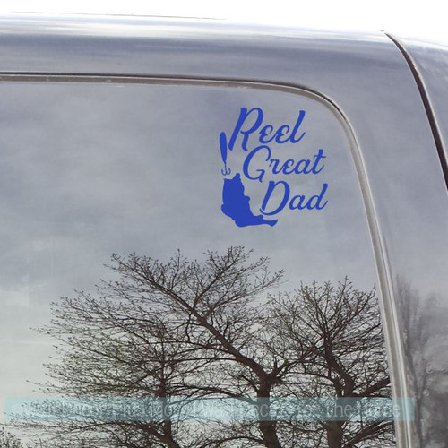 Car Window Decals Wishing I Was Fishing Vinyl Sticker Great Dad Quotes