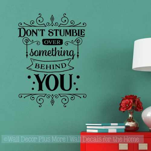 Inspirational Vinyl Wall Quote Don't Stumble Decal Sticker Office Decor-Black