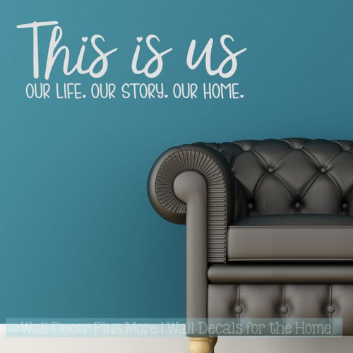 Wall Decal For Kitchen This Is Us Home Decor Popular Art Vinyl Sticker-Light Gray