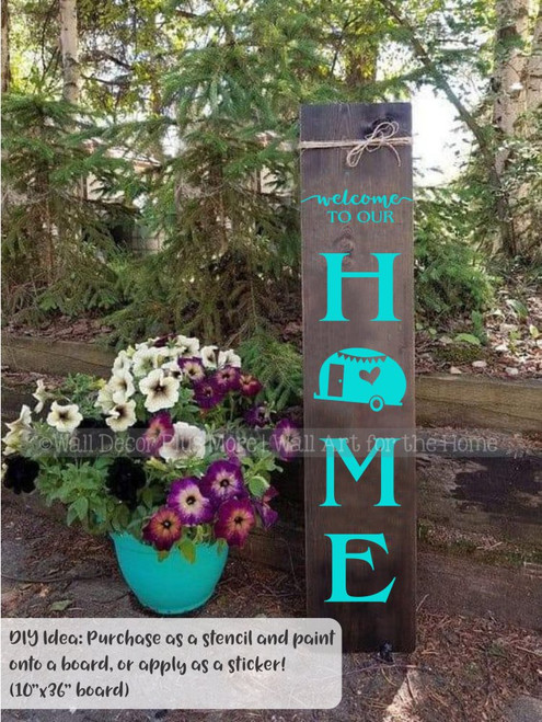 RV Camper Decal Sticker Welcome To Our Home Make a ...